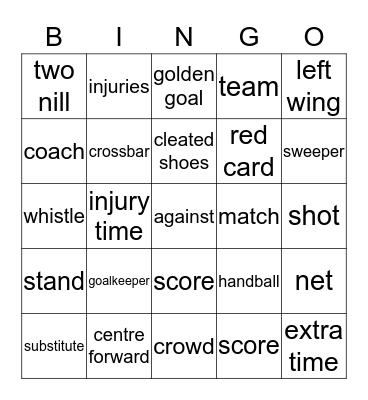 WORLD CUP 2018  Bingo Card