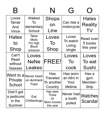Gathering of the Kings Bingo Card