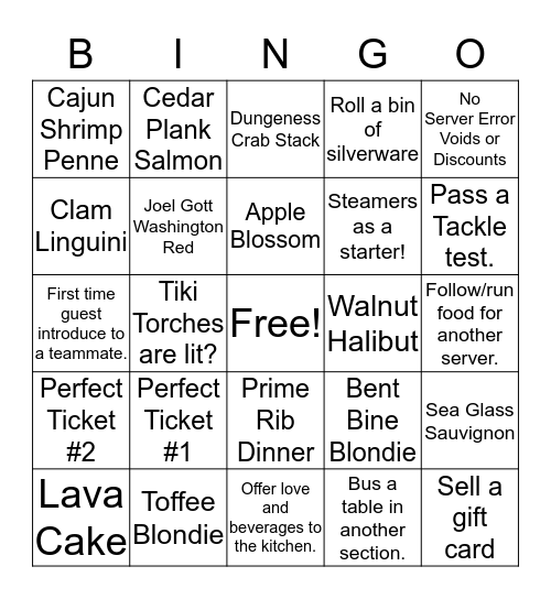 Boat House Bingo! Bingo Card