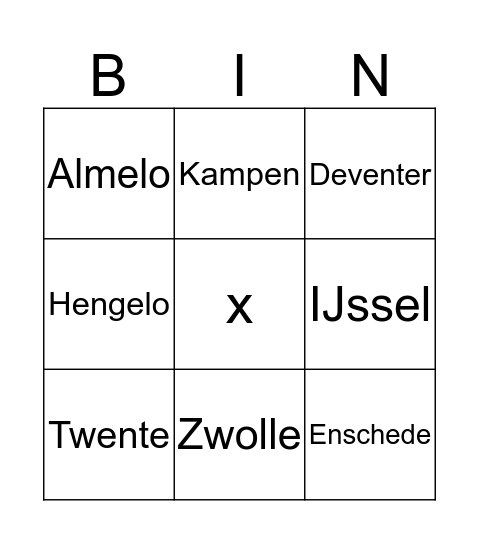 topobingo Card