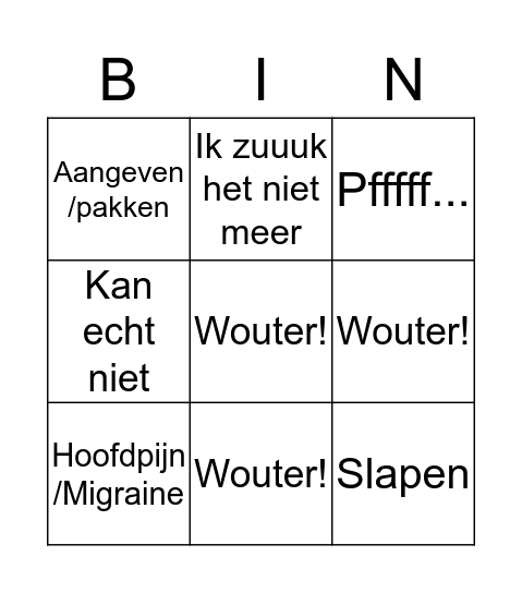 Limburgse Bingo Card