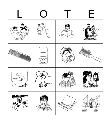 Spanish 2 Chapter 2A  Bingo Card