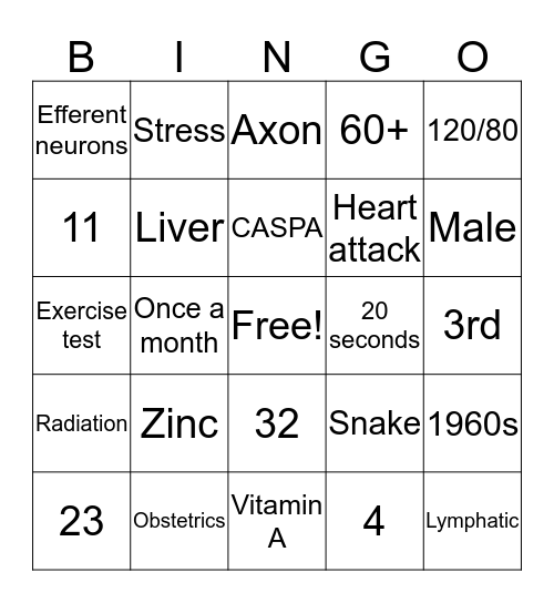 COOL CAREERS Bingo Card