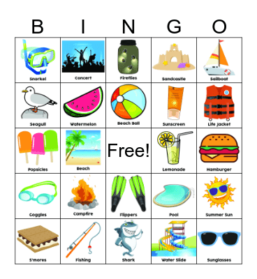 Summer Bingo! Bingo Card