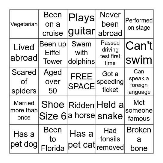 LUPIN PINGO Bingo Card