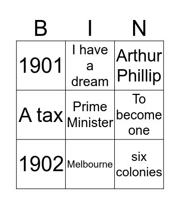 Taleisha's BINGO Card