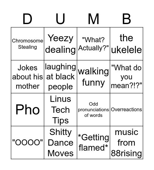 Heejun Bingo Card