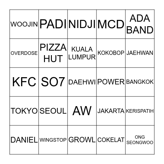 LeeExYy GaNtENnKkk BaNgEeeT Bingo Card