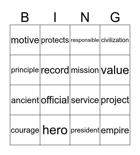 GR4 Unit8 Parts1&2 REACH Bingo Card