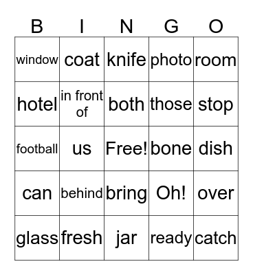 Review 27 and 28 Bingo Card