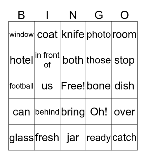Review 27 and 28 Bingo Card