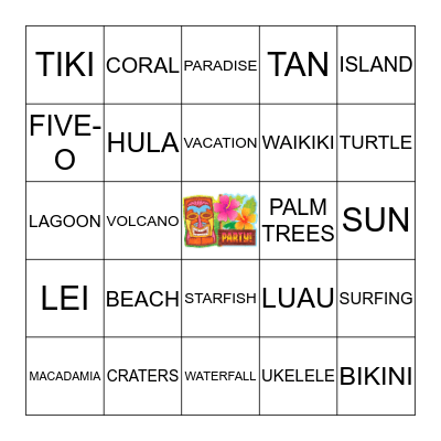 ALOHA! Bingo Card