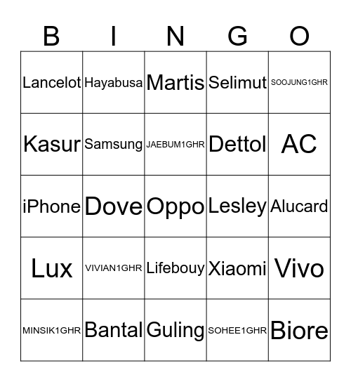 LUKA1GHR Bingo Card