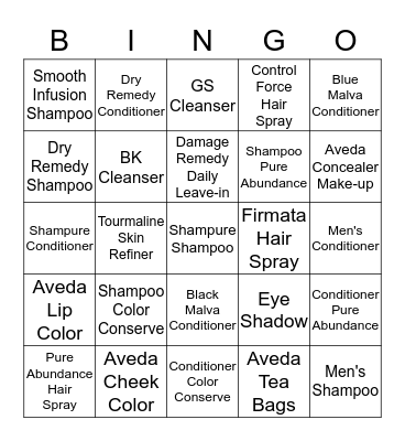 Penthouse Salon & Spa Bingo Card