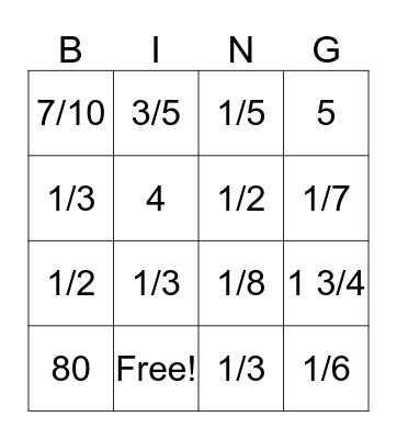 Breuken Bingo Card