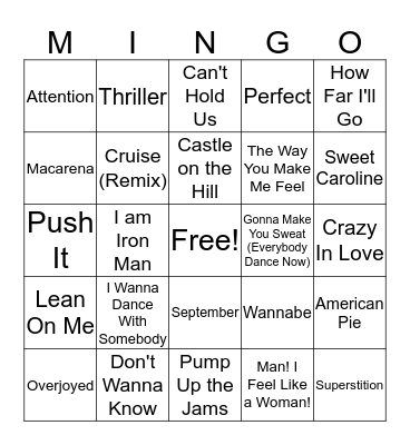 Fish Fry Mingo Bingo Card