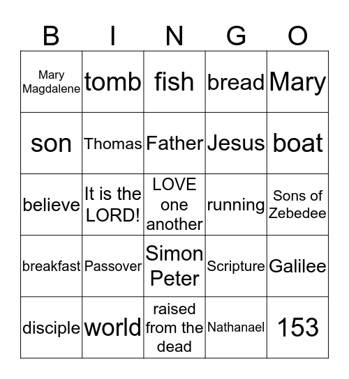 JESUS loves ME!!! Bingo Card