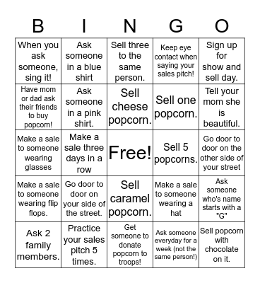 This Bingo is Popping!!! Bingo Card