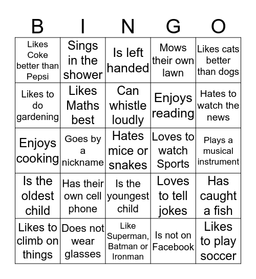 First Day of Summer Science Camp! Bingo Card