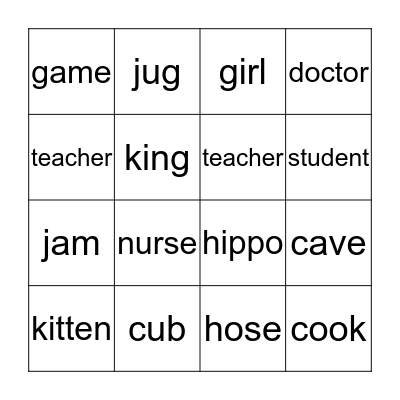 Bingo Card