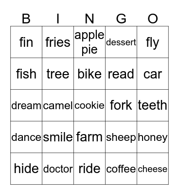 U4 REVIEW Bingo Card