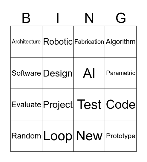 SIGraDi Bingo Card