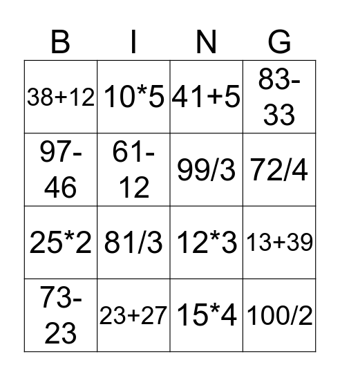 how to get 50 Bingo Card