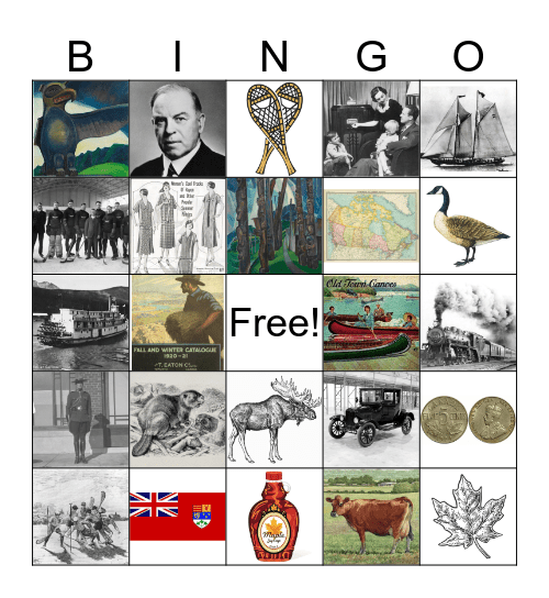 Dominion Day Bingo Card