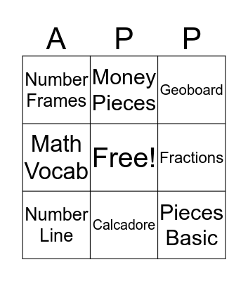App Bingo #3 Bingo Card