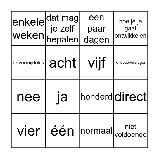 Pip bingo! Bingo Card