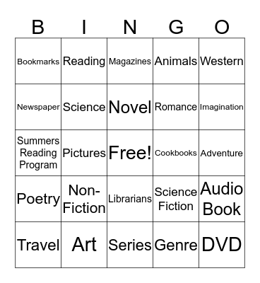At The Library Bingo Card