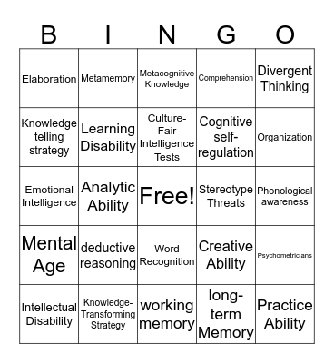 Chapter 6, Off to school Bingo Card