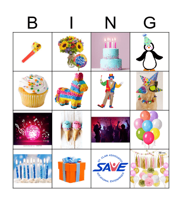 Birthday Bingo Card