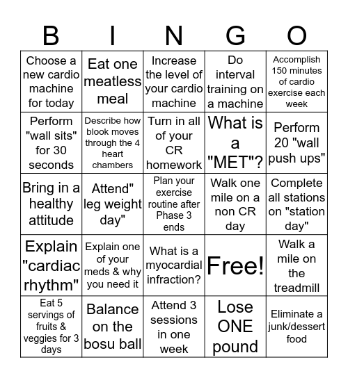 CRINGO Bingo Card