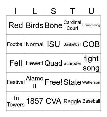 ILSTU BINGO Card
