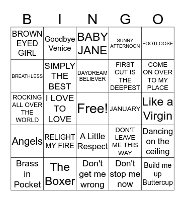 LEINSTER FAMILY BINGO Card