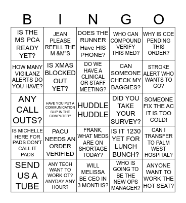 BEST OF LUCK MELISSA !!! :))) Bingo Card