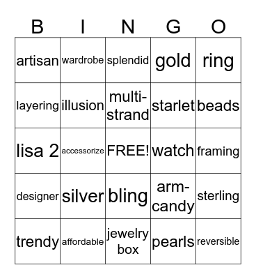 Burkhiser Blingo Bingo Card