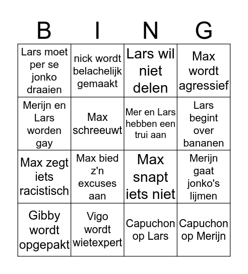 stoner bingo Card