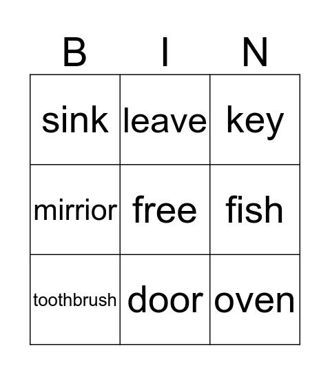 photo bingo Card