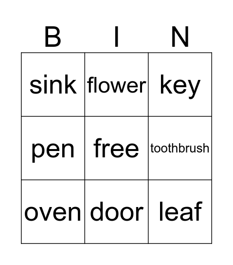 photo bingo Card