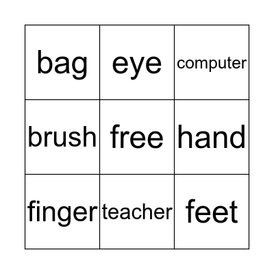 photo bingo Card