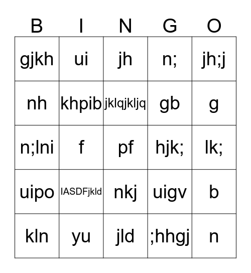 BINGO BIBLICO Bingo Card