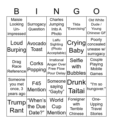 Kyle & Charles Baby Shower Bingo! Bingo Card