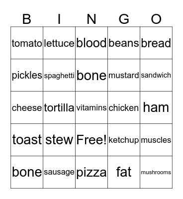 Unit 7 Bingo Card