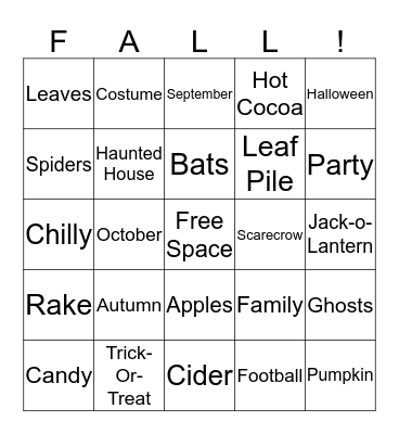 Happy Halloween Ms. Turner's Class Bingo Card