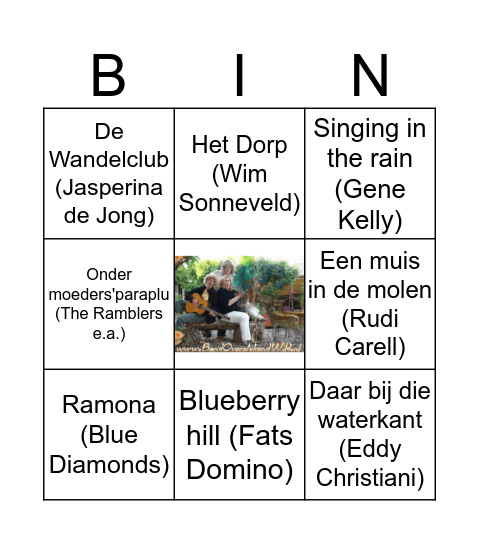 Musikale Bingo! Bingo Card