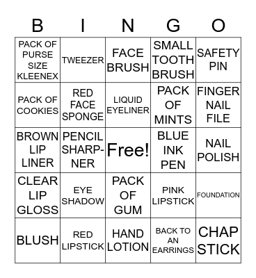 What Made Me...Me Bingo Card
