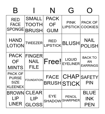 What Made Me....Me Bingo Card