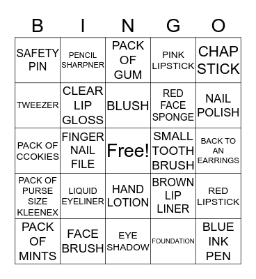 What Made Me....Me Bingo Card